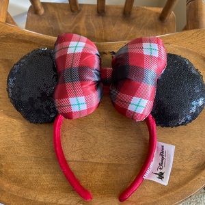Barely Worn Plaid Minnie Mouse Ears!